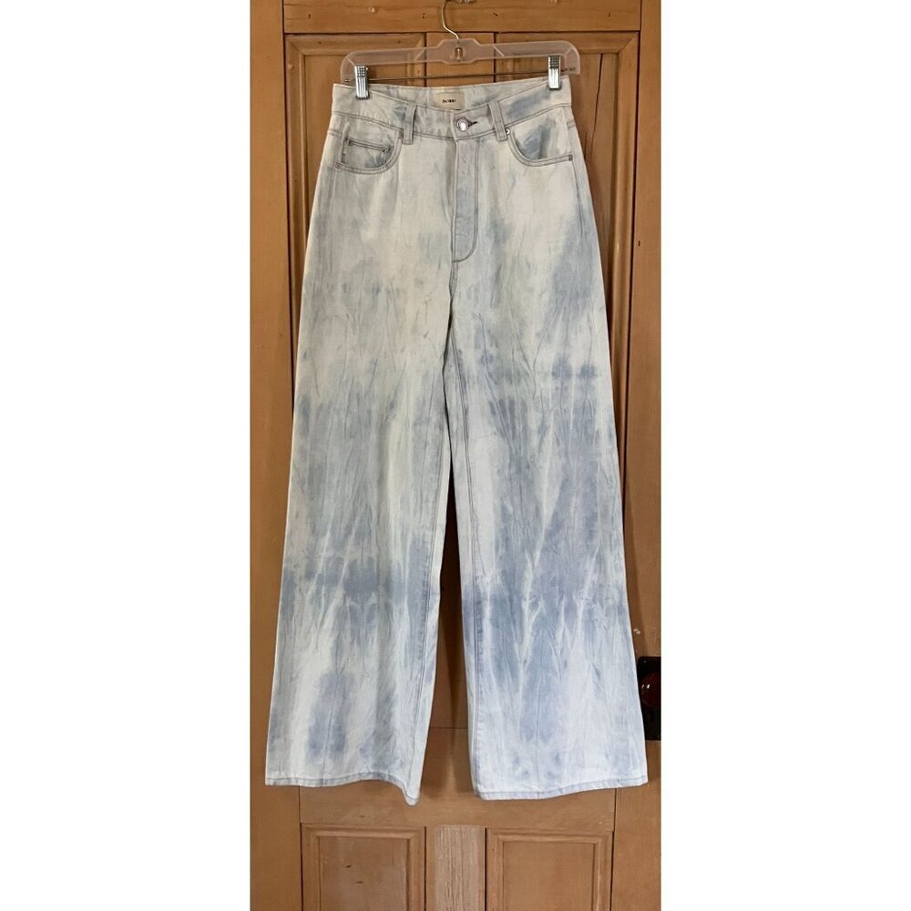 DL1961 Womens Hepburn Wide Leg Light Tide High Rise Jeans Size 25 Blue SP EXC - Picture 3 of 12